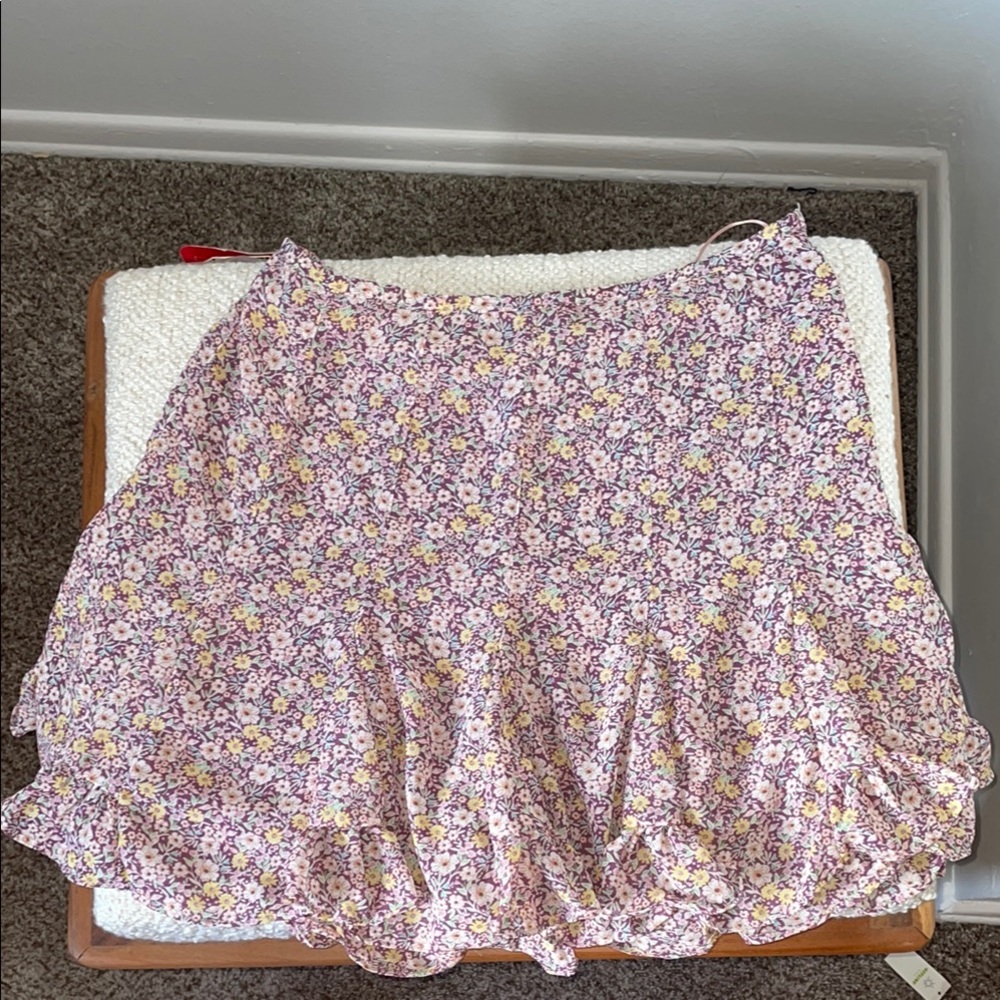 Floral Pink Skort